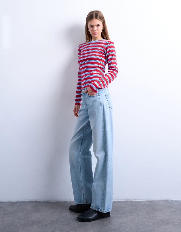TOPSHOP - Stripe LS Everyday Tee