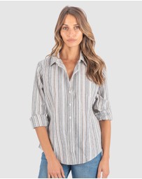 CAMIXA - IRIS Stripes Linen Shirt