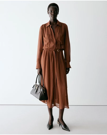 M.N.G - Belt Shirt Dress