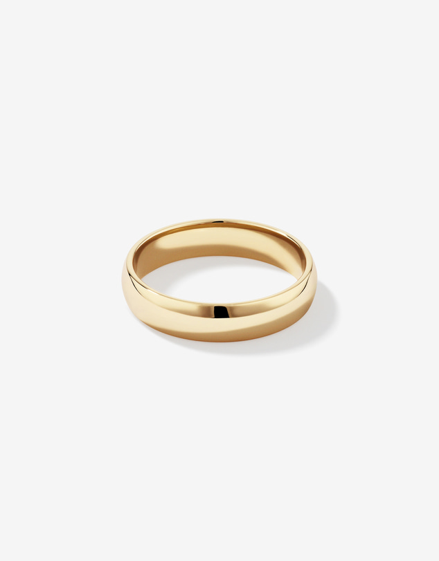 Michael Hill - 5mm High Domed Wedding Band in 10kt Yellow Gold
