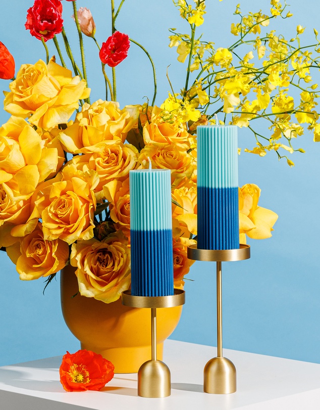 XRJ Celebrations - Pillar Two-Tone Ocean Candle
