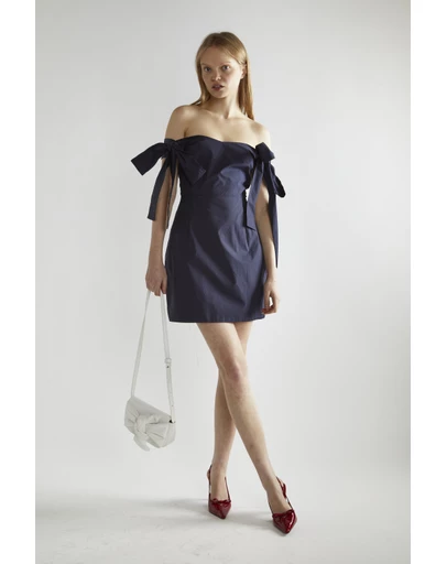 Glamorous - Bow bardot mini dress