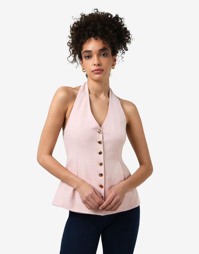Forcast - Lola Halter Neck Peplum Vest