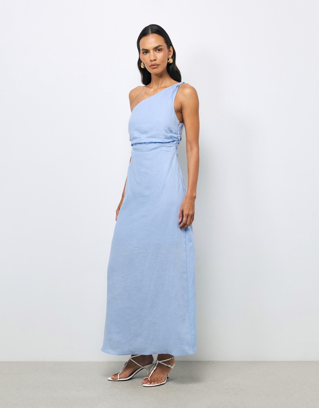 AERE - Lettie One Shoulder Maxi Dress