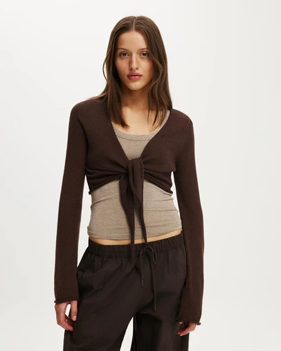 Cotton On - Tie Front Shrug
