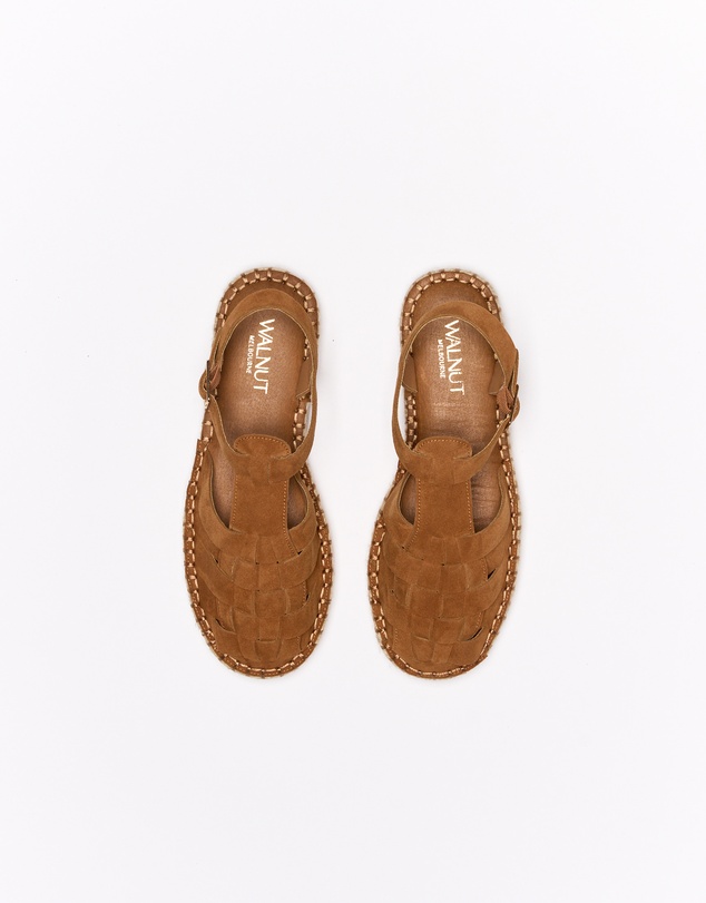 Walnut Melbourne - Ginger Leather Espadrille