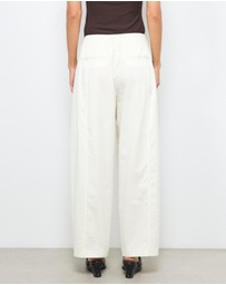 AERE - Organic Cotton Barrel Leg Trousers