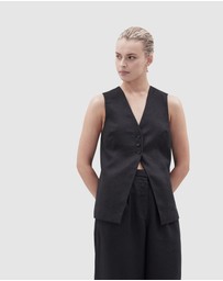 UNISON - Linen Longline Vest