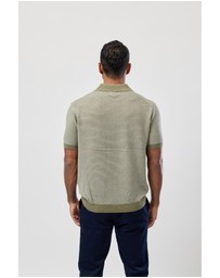 Brooksfield - Stripe Knitted Polo