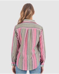 CAMIXA - IRIS Stripes Linen Shirt