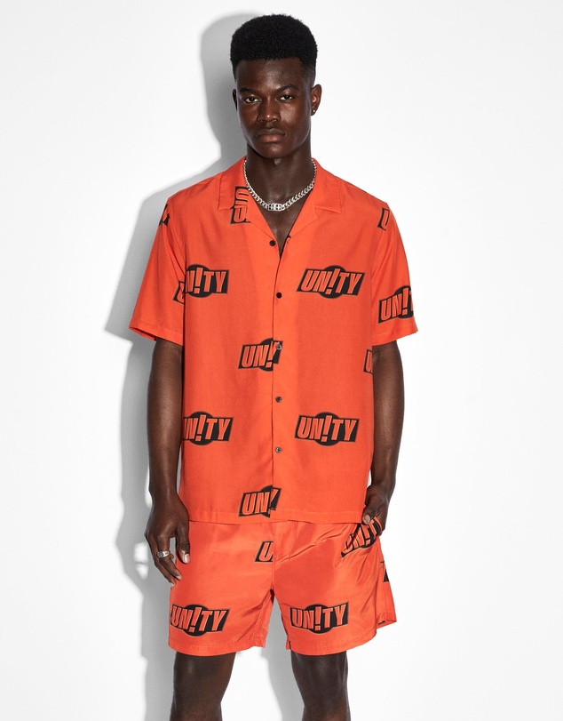 Ksubi - Unity Sign Resort Ss Shirt Orange