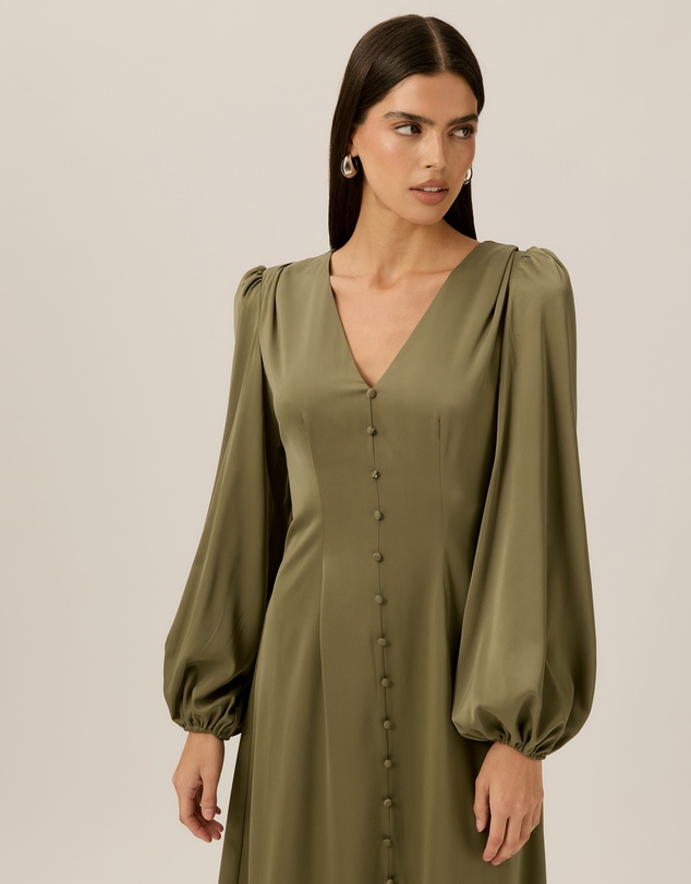 Tussah - Florence LS Satin Midi Dress
