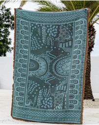 Good Throw Co - Brown Alkira Art Throw Rug