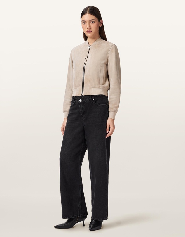 AllSaints - Orten Suede Bomber