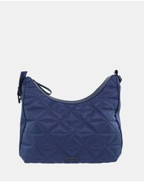 Pierre Cardin - Pierre Cardin Ladies Nylon Geometric Hobo Bag