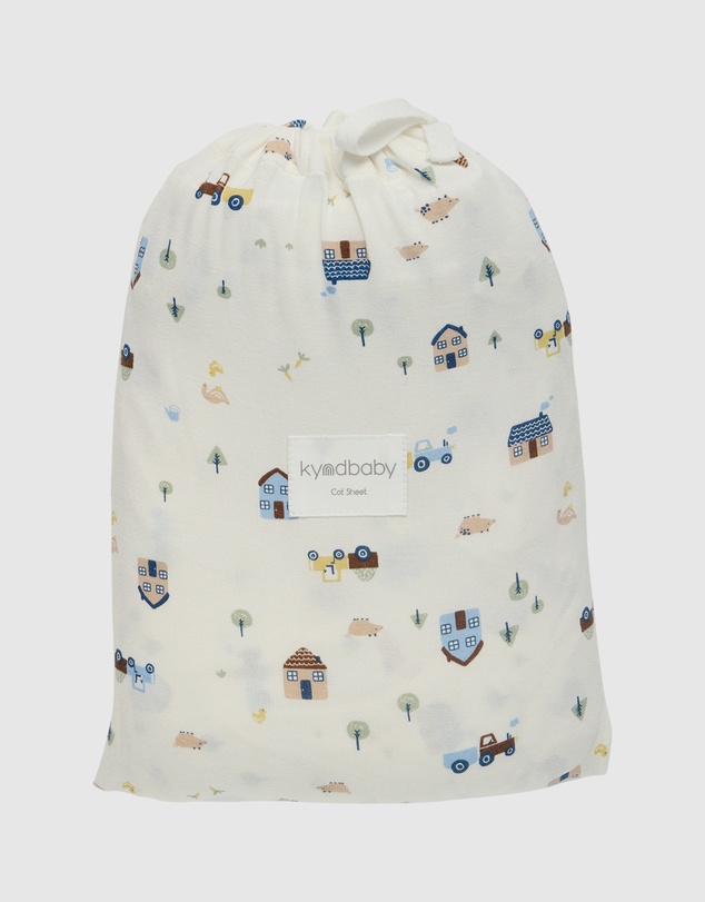 Kynd Baby - Fitted Cot Sheet in Pasture