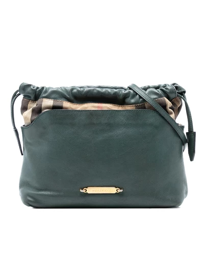 Pre-Loved by Azura Reborn - Pre-Loved House Check Canvas and Calfskin Little Crush Crossbody
