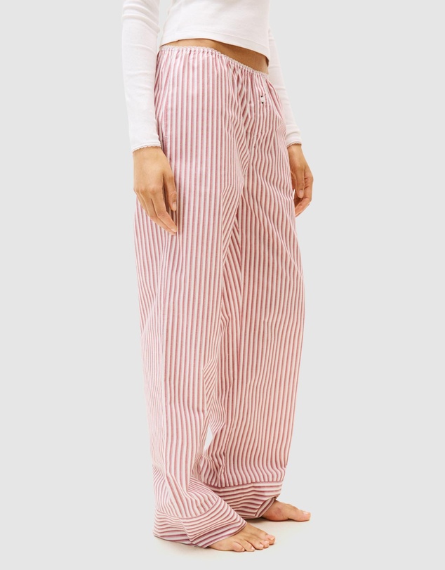 Tommy Hilfiger - Longsleeve Tee Pointelle Poplin PJ Set - Iconic Exclusive