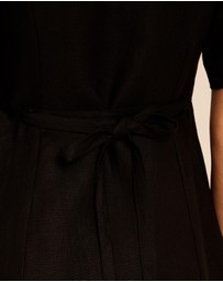 AERE - Margot Linen Midi Dress