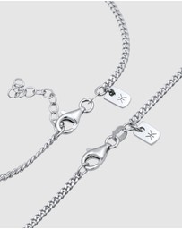 Kuzzoi - ICONIC EXCLUSIVE - Jewelry Set Curb Set Basic in 925 Sterling Silver
