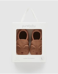 Purebaby - Leather Pull On Slipper-Babies