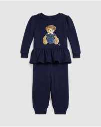 Polo Ralph Lauren - Polo Bear Fleece Sweatshirt & Pants Set - Babies
