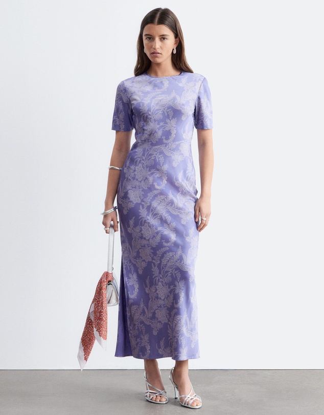 & Other Stories - Short-Sleeve Long Dress