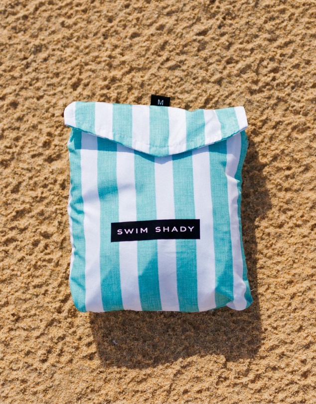 Swim Shady - Mint Flare Swim Shorts
