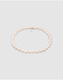 Kuzzoi - ICONIC EXCLUSIVE - Bracelet Trend Elegant with Shell Core Pearls in 925 Sterling Silver