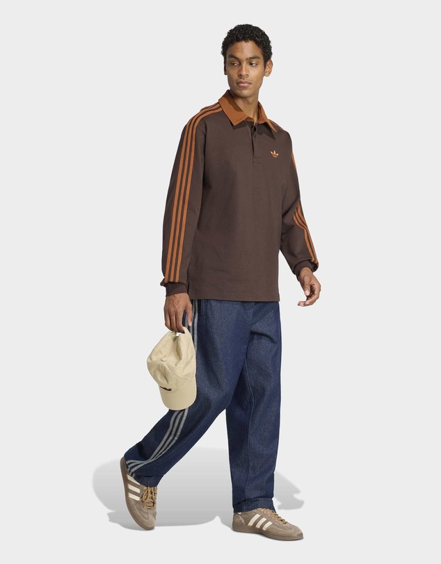 adidas Originals - 3-STRIPES RUGBY LONGSLEEVE POLO Mens