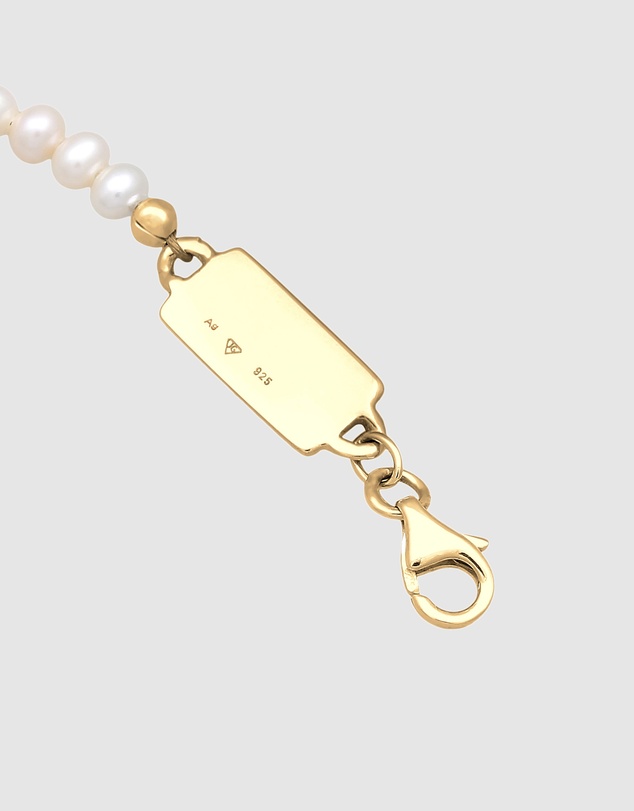Kuzzoi - ICONIC EXCLUSIVE - Pearl Bracelet with Gold-Plated Silver Closure