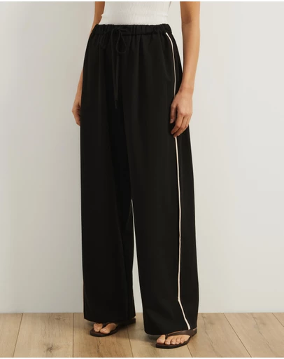 Atmos&Here - Zuma Contrast Piping Pants