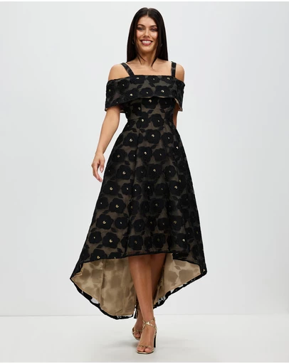 Romance by Honey and Beau - Selena Off Shoulder Maxi Dress