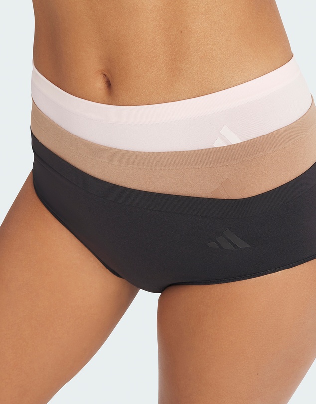 adidas Sportswear - 3 Pack Active Seamless Hipster Brief Underwear