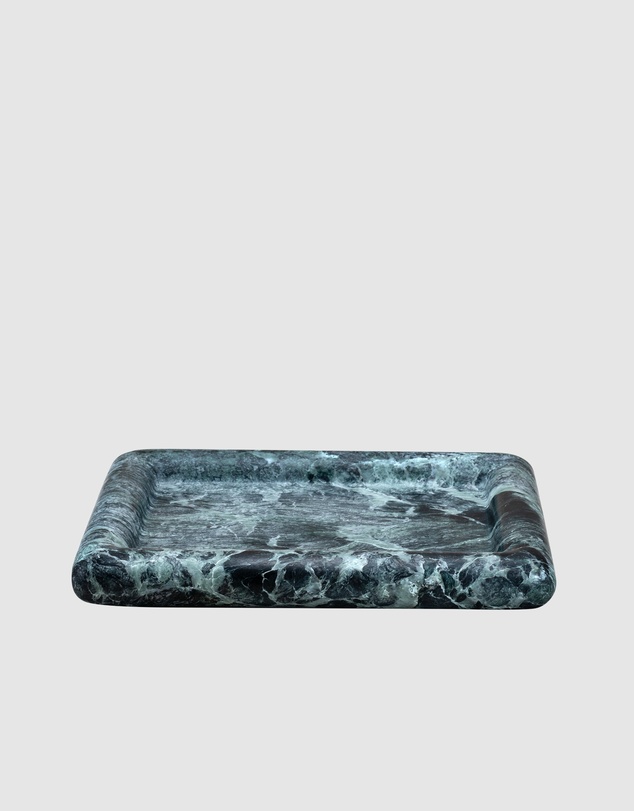Black Blaze - Halo Rectangle Marble Tray