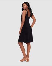 Miraclesuit Shapewear - Remi Fit and Flair Gathered Waist Shaping Dress