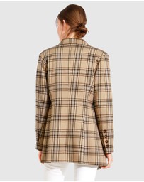 Belle & Bloom - Too Cool For Work Plaid Blazer