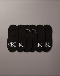 Calvin Klein - 6-Pack CK Monogram Low Cut Socks