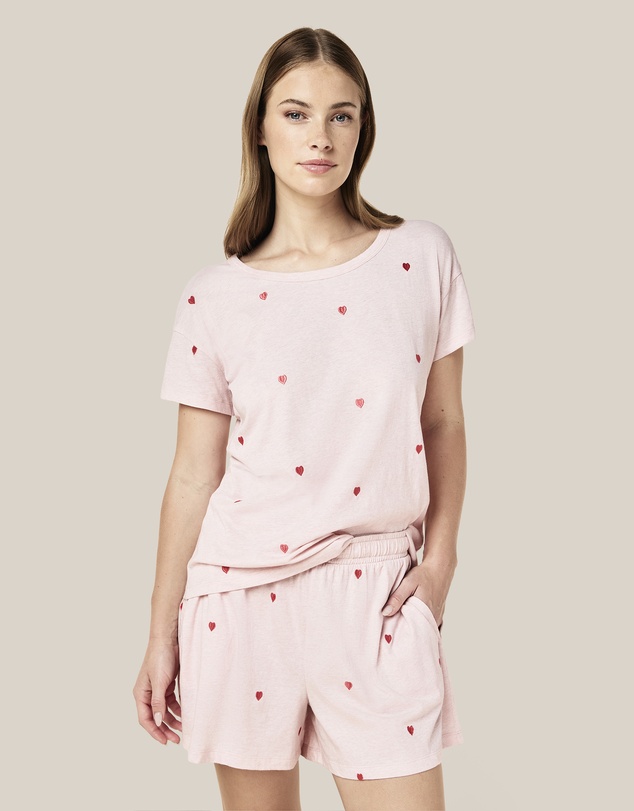 Papinelle - Jada Hearts Cotton Knit Boxer PJ