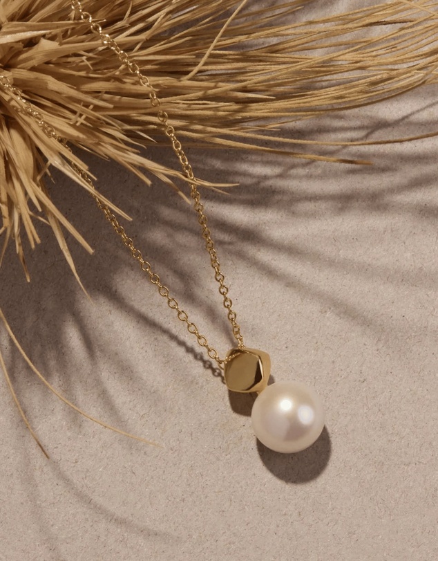 Najo - Mirage Yellow Gold Pearl Necklace