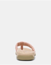 Vionic - Layne Toe Post Sandal - Peach Woven