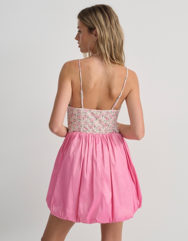 For Love & Lemons - Berry Bud Bubble Mini Dress