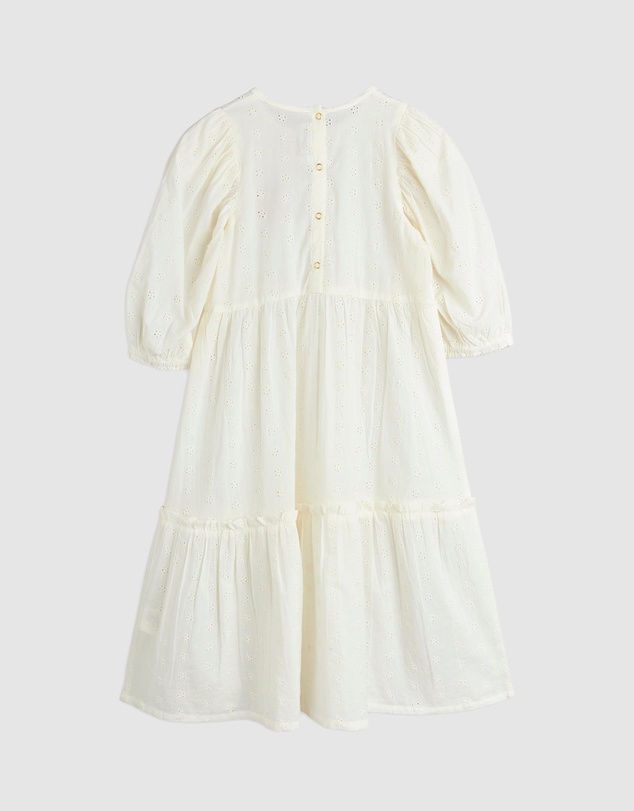 Mini Rodini - Strawberry Embroidered Schiffli Woven Dress - Babies-Kids