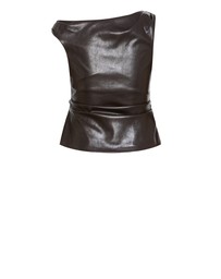 City Chic - Elianna Faux Leather Top