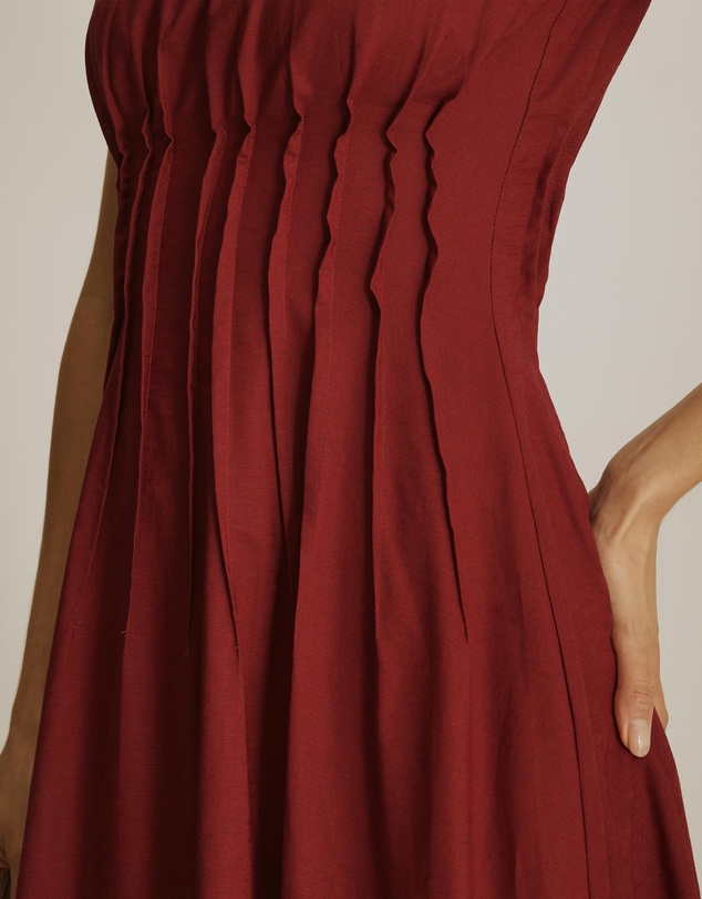 Atmos&Here - Anna Pintuck Maxi Dress