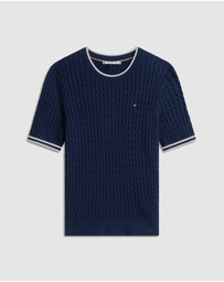 Tommy Hilfiger - Cable Knit Short Sleeve Jumper