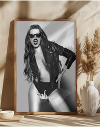 Olive et Oriel - Eat This by David Drake Art Print