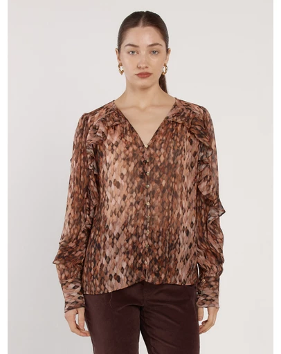 Fate + Becker - Odette Ruffle Blouse