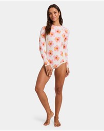 Roxy - Womens Hibiscus Long Sleeve One Piece