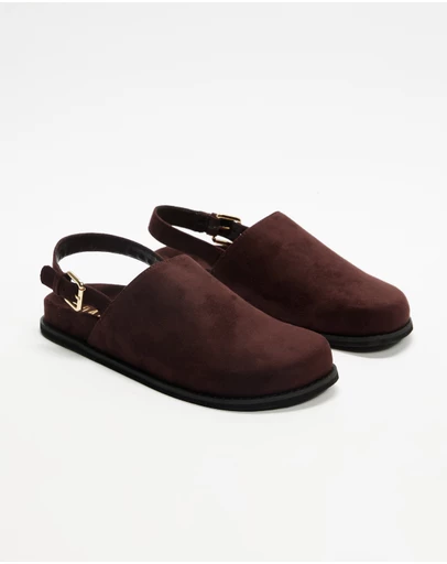 Dazie - Lucy Suede Buckle Mules